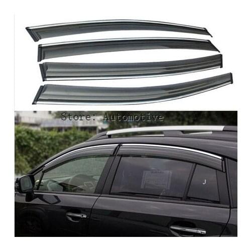 Accessories FIT FOR 2011 2012 2013 20142015 2016 201 for Subaru XV WINDOW RAIN DEFLECTORS GUARD VISOR WEATHERSHIELDS DOOR SHADE