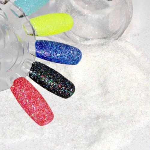 Shiny Colorful Clear White Nail Glitter Sparkly Hexagon Paillette Nail Art Powder Dust Tips Makeup Manicure Decorations 408