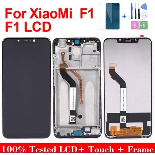 6.18" Original LCD For Xiaomi Pocophone F1 LCD Display Screen For Xiaomi POCO F1 LCD Screen Display Replacement with frame