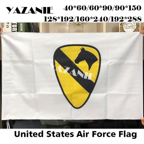 YAZANIE US United States Air Force 1st Cavalry Flags America USA Army Military Polyester Brass Grommets Custom Flags and Banners