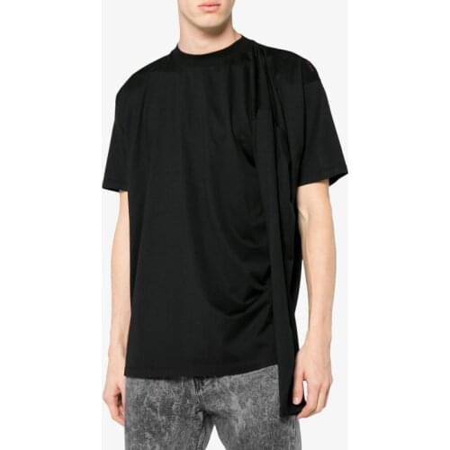 Cotton jersey T-shirt two-wear multifunctional sweater casual mens short sleeves