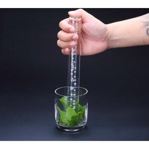 Crystal Acrylic Fruit Crowbar Long Lemon Mint Leaf Fruit Crowbar Clam Bar Spirit Equipment Fruit Crowbar