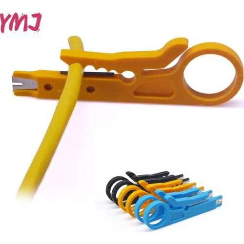 Wire Cutter Portable Wire Stripper Knife Crimper Pliers Crimping Tool Cable Stripping Wire Cutter Cut Line Tool Cable Stripping
