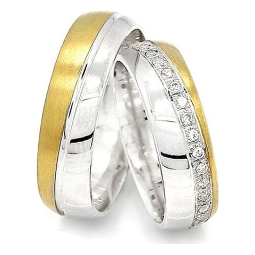 Couple Wedding Ring Sterling Silver 925 Woman And Man Luxury Jewelry Bands Engagement Anniversary Anatolian Civilization Models