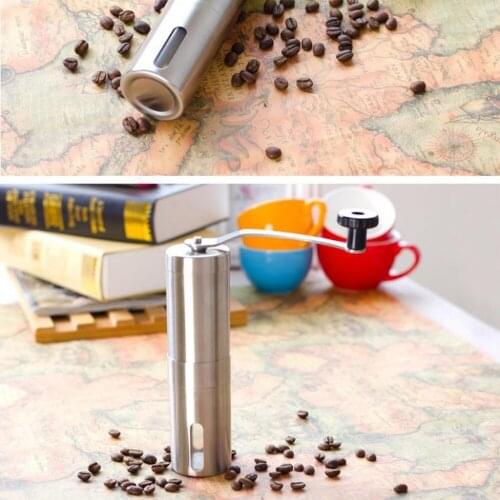Mini Stainless Steel Hand Coffee Grinder Hand Manual Handmade Coffee Bean Burr Grinders Mill Kitchen Tool