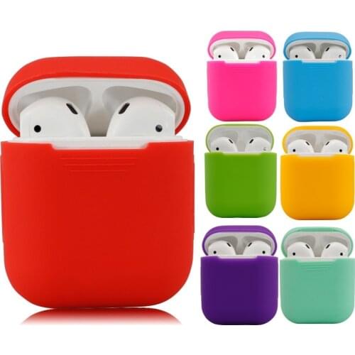 Soft Silicone Case Earphones for Apple Airpods case Bluetooth Wireless Earphone Protective Cover Box for Air Pods Ear Pods Bag
