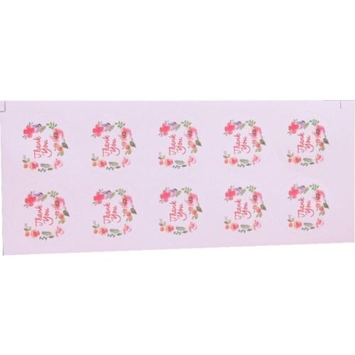 100pcs/pack Thank You Garland Sticker Pack Diary Stationery Stickers Children Diary Sticker