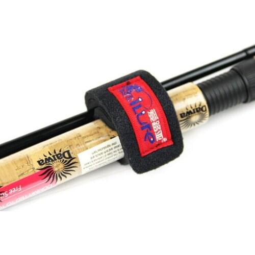 Wholesale 10Pcs/Lot iLure Fishing Rod Cable Tie Fishing Rod Wrap Bundle Rod Strap Belts Fishing Rod Tackle