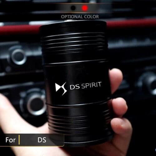 Car Aluminum Alloy Ashtray Creative Personality Smokeless Cup Holder For DS SPIRIT DS3 DS4 DS4S DS5 5LS DS DS6 DS7 WILD RUBIS