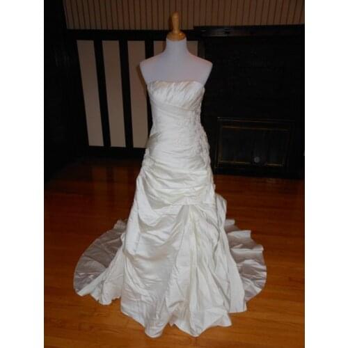 Wedding Dress Plus Size Vintage with Train Mermaid Wedding Gowns for Bridal 2021 Pleat Top with Lace Beads Vestido De Noiva