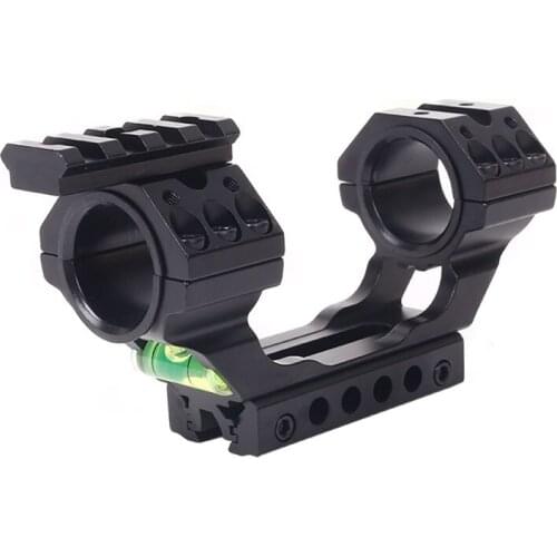 Tactical One Piece 11mm Dovetail 20mm Picatinny Adjustable Scope Mount 25.4mm 30mm Offset Scope Rings Bubble Level With Top Rail
