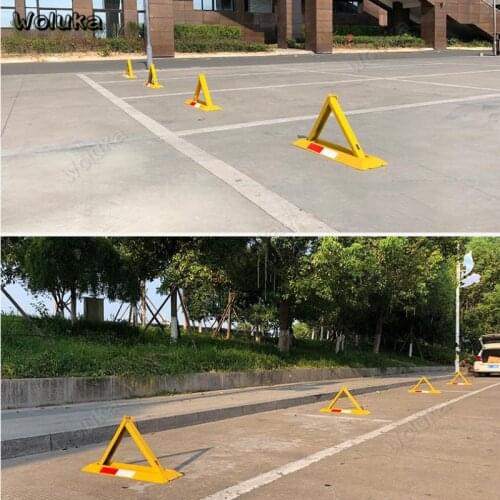 Triangle occupancy parking pile Car position Built-in lock anti-collision fixed lock special punch-free one-piece CD50 Q01