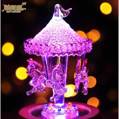 Creative gifts to send his girlfriend lantern carousel music box music box birthday boys and girls romantic Valentines Day