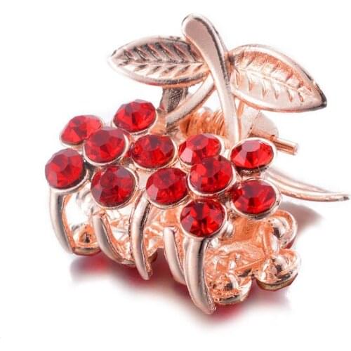 WWLB Women Leaves Hair Clip Crystal Fancy Flower Hair Accessories Hair Clip For Banquet Daily Life Evening Party Wedding