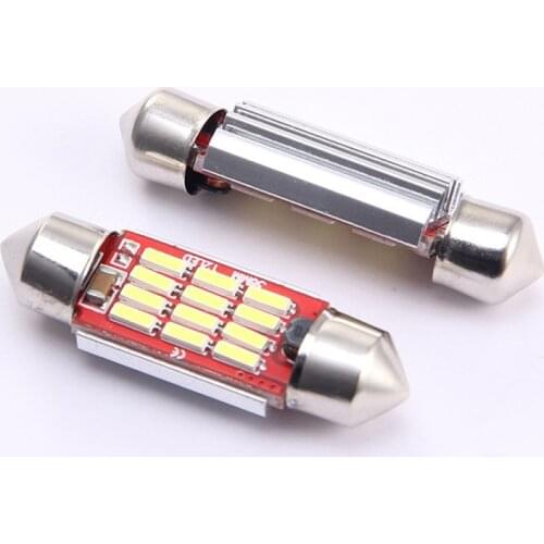 2PC C5W LED Canbus Festoon 31mm 36mm 39mm 41mm car Bulb Interior Reading Light License Plate Lamp White 5000K free error