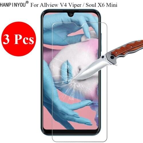 3 Pcs/Lot New 9H 2.5D Tempered Glass Screen Protector For Allview V4 Viper / Soul X6 Mini Protective Film Guard