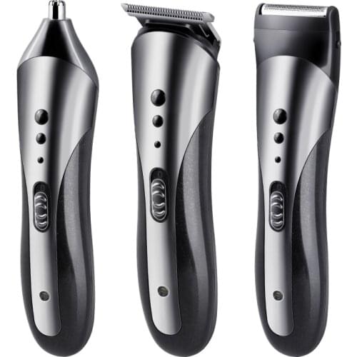 Kemei 3 in 1 Best Quality Electric Trimmer Hair Clipper Nose Trimmer Mans Shaver KM-1407 Wholesale men women hair trimmer