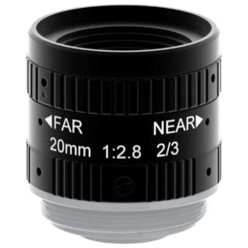 5 Mega Pixel C-Mount 20mm 2/3" F2.8 FA / Machine Vision fixed focal length lenses Industrial camera Lens manual Iris CCTV lens