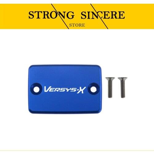 FOR KAWASAKI Versys-X250 Versys-X300 2017-2019 CNC Aluminum Motorcycle Brake Fluid Fuel Reservoir Tank Cover Cap