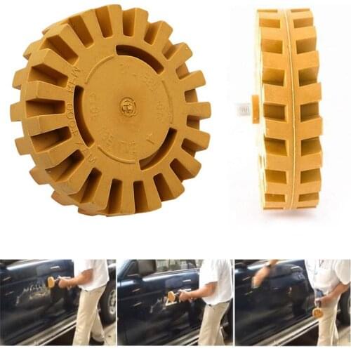 Car Pneumatic Rubber Eraser Wheel Pad Rubber Disk Car Sticker Remover Paint Cleaner Decal Eraser Wheel Car Polish Auxiliary Tool