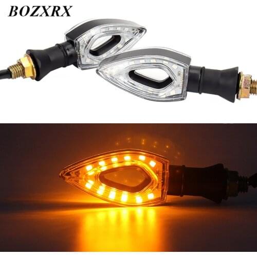 BOZXRX 2PCS/Pair Universal 12V 12 LED Motorcycle Turn Signal Indicators Lights/lamp Motorcycle Best Selling Lights/lamp 5 Colors