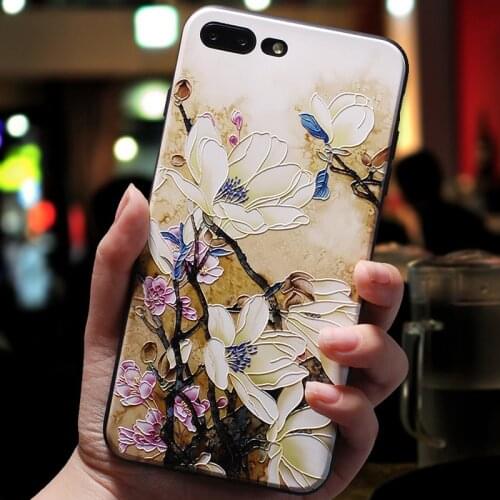 Phone case for Huawei P20 P30 P40 Mate 10 20 30Lite Pro Honor 8X 9 10 20 30Pro Flowers 3D Embossed Soft Back Covers Phone Cases
