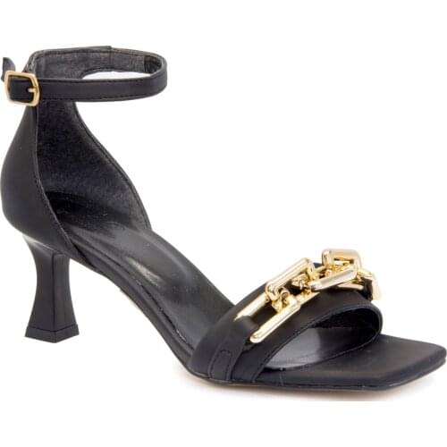 Gedikpasalı Ang 2541 Black 2021 Summer Season Women Shoes Classic Evening Dresses Heels Office Metal Elevator Elegant Pumps