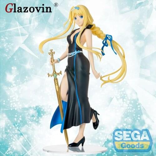 Glazovin Original Japanese Genuine Sega Sword Art Online Alicization Alice Dress PVC Action Collectable Figure Model Figurals