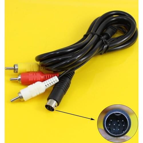 JCD 1pcs New Audio Video AV Cable Connection for Genesis MD 2/3 AV Cable SEGA MD2 / 3