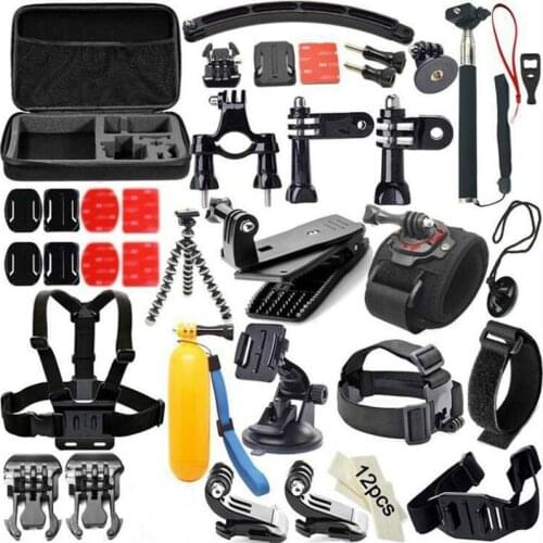 Chest Ram Mount Kit For Gopro Hero 9 8 7 6 5 for xiaomi yi 4K Tripod adapter bracket Action Camera Accessorie