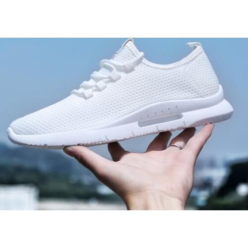 Jogging Lightweight Sneakers Women Breathable Mesh Woman Vulcanize Shoes Fashion White Sneakers Female Deportivas Mujer Size 12