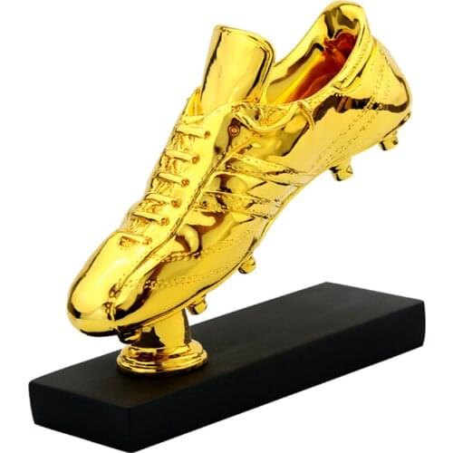 World Cup European Cup MVP17cm high Football soccer Award Trophy gold plated Champions Award shoe boot League Souvenir cup gift