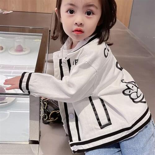 Girls Spring Jacket 2021 Korean Childrens Clothing Chinese Baby Childrens Foreign Gas Jacket Coat