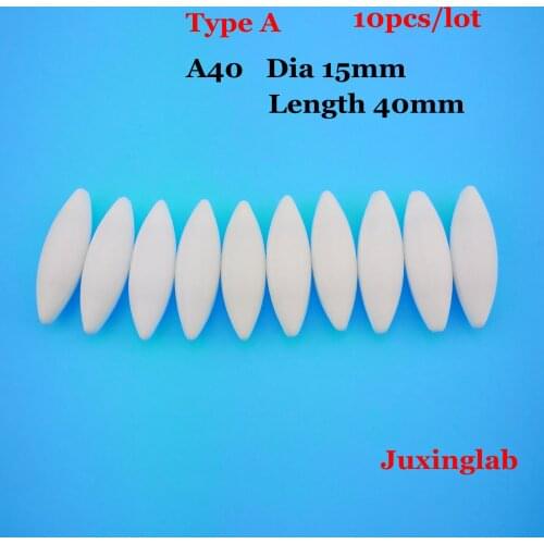 Laboratory PTFE magnetic stir bar type A . A40 Dia15mm x length40mm 10pcs / pack