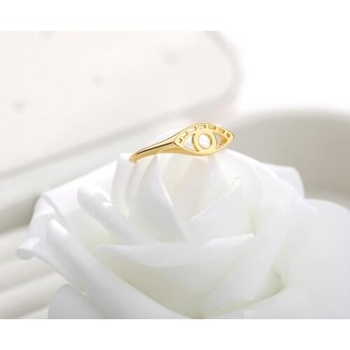 Fashion Steampunk Simple Eyes Hollow Copper Ring For Women Men Party Statement Wedding Jewelry Best Friend Gift Accesorios mujer