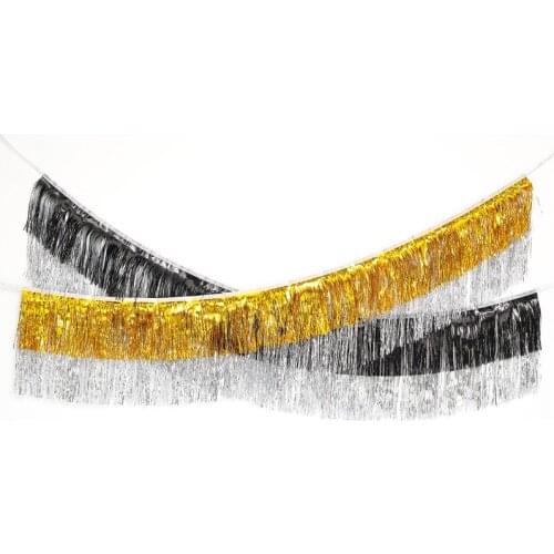 The New Bright Surface Lengthened Creative Two-Color Rain Curtain New Year Christmas Party Decoration Bright Rain Curtain xw01