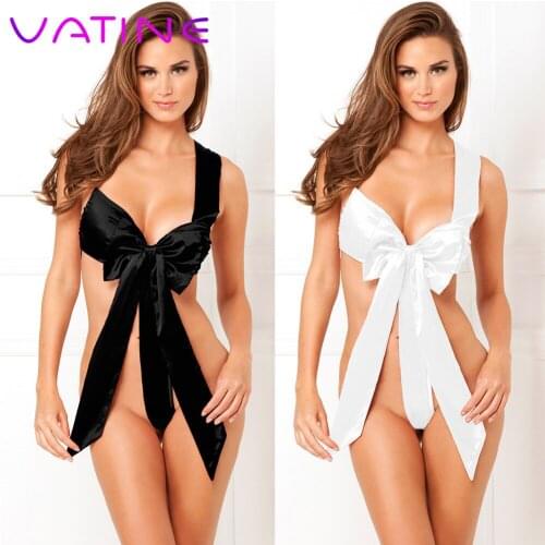 VATINE Nightwear Sexy Lingerie Temptation Costumes for Sex Bow Racy Underwear Exotic Apparel Sexy Underwear