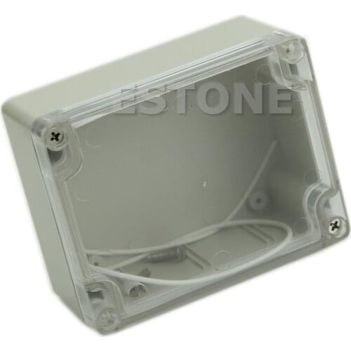 Plastic Waterproof Clear Cover Electronic Project Box Enclosure Case 115x90x55MM