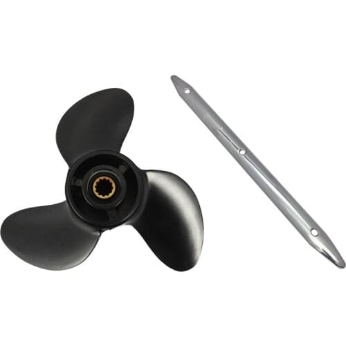 7.8 x 9 Outboard Propeller for Tohatsu/Nissan with Rub Strake Protection Deck Hardware Medium for Marine