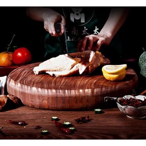 Clam Wood Cutting Board Household Antibacterial And Mould Proof Cutting Board Vegetable Board Household Solid Wood