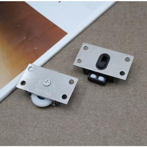 Sliding door round pulley stainless steel single wheel bearing wheel cupboard door wardrobe furniture sliding door pulley KF247