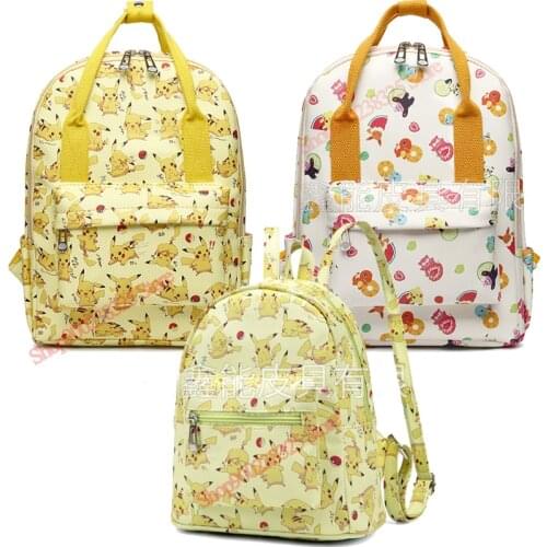 Pokemon Backpack Pikachu Schoolbag Handbag Travel Nylon Multi-Function Waterproof Maternity Baby Nappy Tote Bags Large Capacity