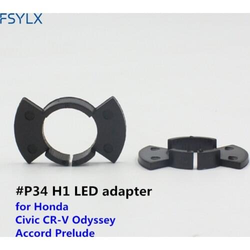 FSYLX LED H1 adapter holder connector for Honda Civic CR-V Odyssey Accord Cars LED Headlight Bulb Adapter Holder Retainer H1