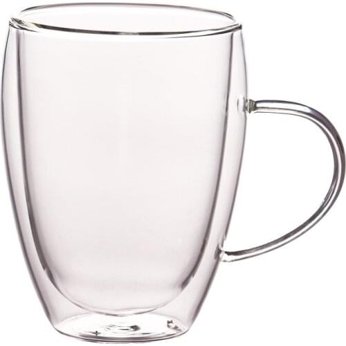 Heat-resistant Double Wall Glass Cup Beer Coffee Cups Handmade Healthy Drink Mug Tea Mugs Transparent Drinkware coffee mug