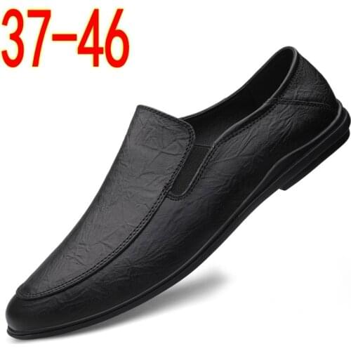 Italian Men Casual Shoes Summer Genuine Leather classic Men Loafers Moccasins Slip on Mens Flats Breathabl Male Driving Shoes