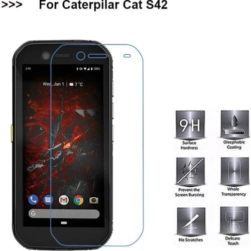 9D Protective Glass For Caterpillar Cat S32 Tempered Glass For Pelicula de vidro Cat S42 S 42 Protective Film Screen Protector