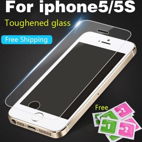 Protective glass on the for iPhone4 4S 5 5s 5SE Tempered Glass Screen Protector For iPhone5 HD Toughened Protective Film Guard