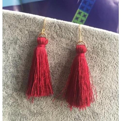 2021 New Fiber Long Tassel Earrings For Women Bridal Bohemia Bridal Fashion Wedding Jewelry Party