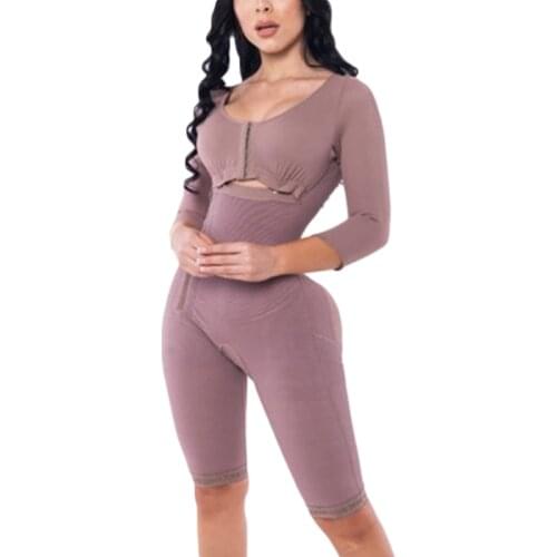 Women Corset Post Surgical Belt Slimming Fajas Long Bodyshaper Double Compression Shapewear Post Parto Surgery Girdle Slimming