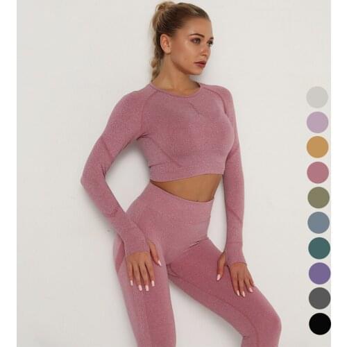 Women Yoga Clothing Set Sports Suit Sportswear Seamless Sports Outfit Fitness Set Athletic Wear Gym Workout Clothes For Women